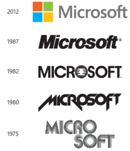 Microsoft logó történelem
